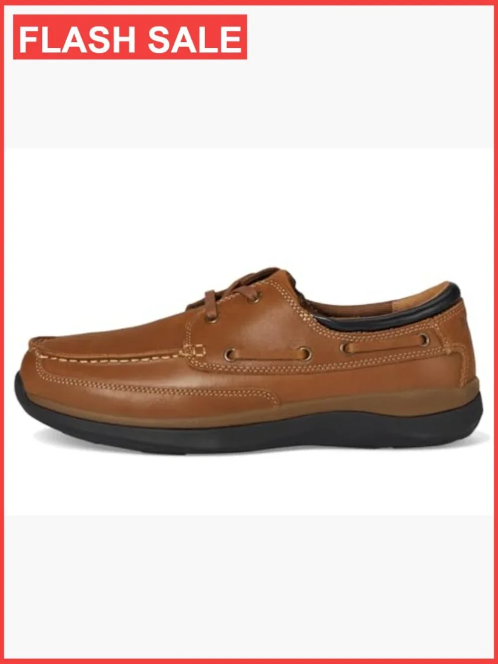Men's Boat Shoes - Lace-Up Loafers with Cushioned Insole